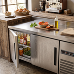 Mesas de Trabajo Congelador 3 Puertas Acero Inox 13.9 Pies Asber ASTF-79 HC
