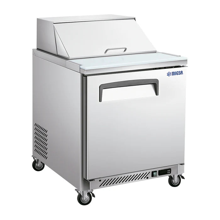 Mesa Fria Para Ensaladas 1 Puerta Tipo Americano 170 L 110V Migsa SCL-1