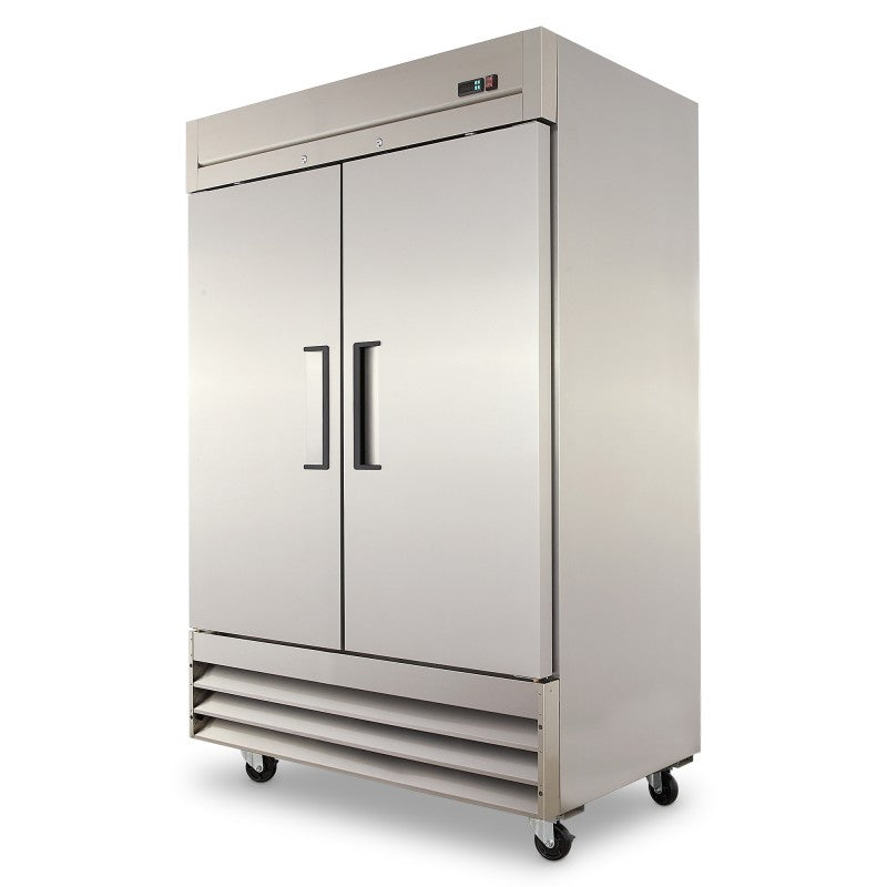 TORREY CVSA-47UI CSCVSA47002 CONGELADOR VERTICAL INOXIDABLE DOBLE PUERTA SÓLIDA 47 PIES CUBICOS. RANGO DE TEMPERATURA DE -22°C A -12°C