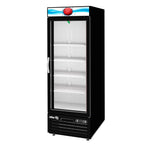 Refrigerador Vertical Vinil Negro 1 Puerta Cristal 23 Pies Asber ARMD-23 HC
