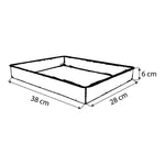 BAK MPAR28 Molde inoxidable rectangular para pastel 28X38X6 Envío por Cobrar Moldes Bak 