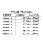 BAK RCAECO16 Molde rosca curvo #16 Envío por Cobrar Utensilios Bak 