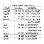 BAK REGCH28 Charola Rectangular reparto Galvanizada CHICA 43x43x7 Envío por Cobrar Charolas de Pan Bak 