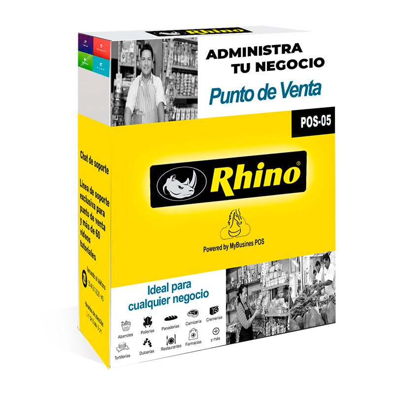 Rhino POS-05 Software de administración de negocios