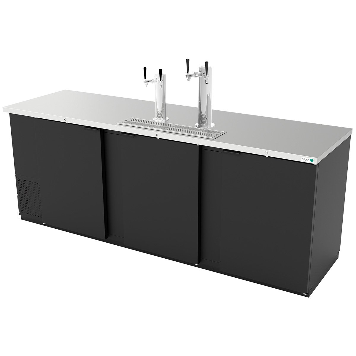 Asber ADDC-94 HC Dispensador Refrigerado Cerveza 4 Barriles Vinil Negr ...