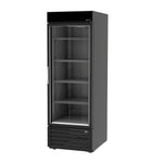 Congelador Vertical Vinil Negro 1 Puerta Cristal 23 Pies Asber AFMD-23 HC