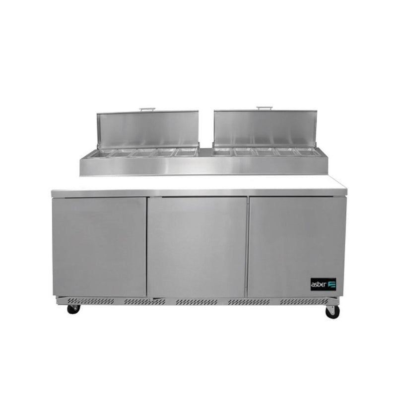 Asber APTP-72 HC Mesa refrigerada de preparacion para pizza 3 Puertas Envio Cobrar