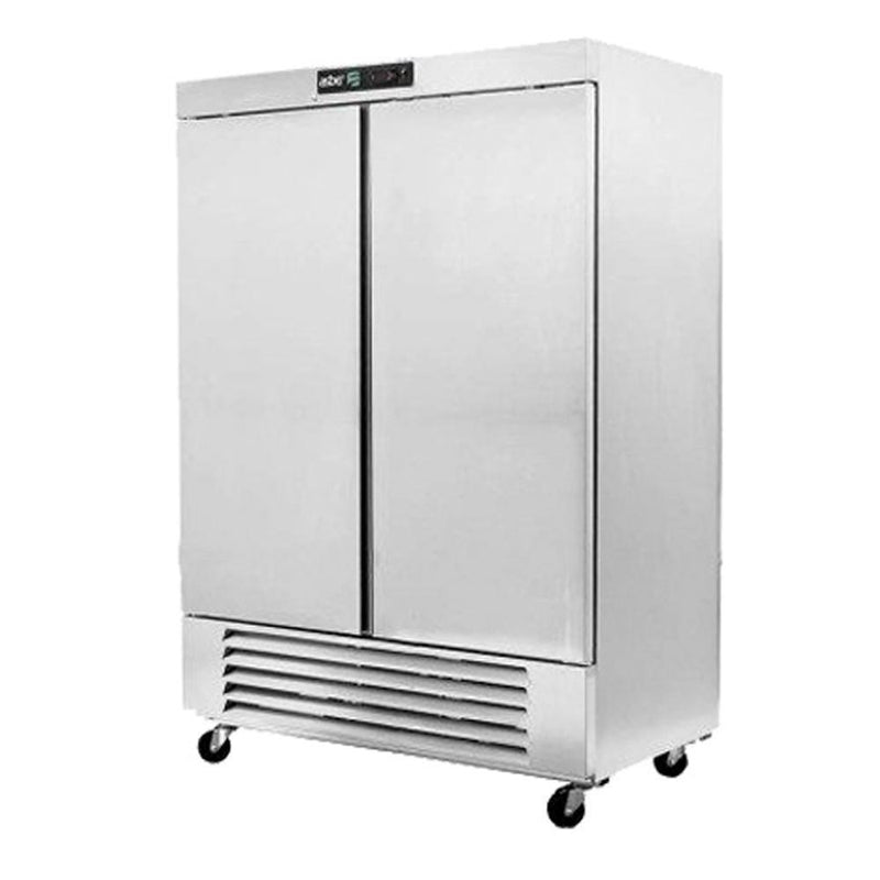 Asber ARR-49-H Refrigerador Vertical 2 Puertas Solido Acero Inoxidable