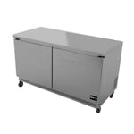 Mesa Refrigerada Bajo Mostrador 2 Puertas s Acero Inox 16.8 Pies Asber AUTR-60 HC