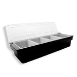 Caledonia CACO-4 Caja Condimentos 4 Compartimientos Tapa Contenedor Removible