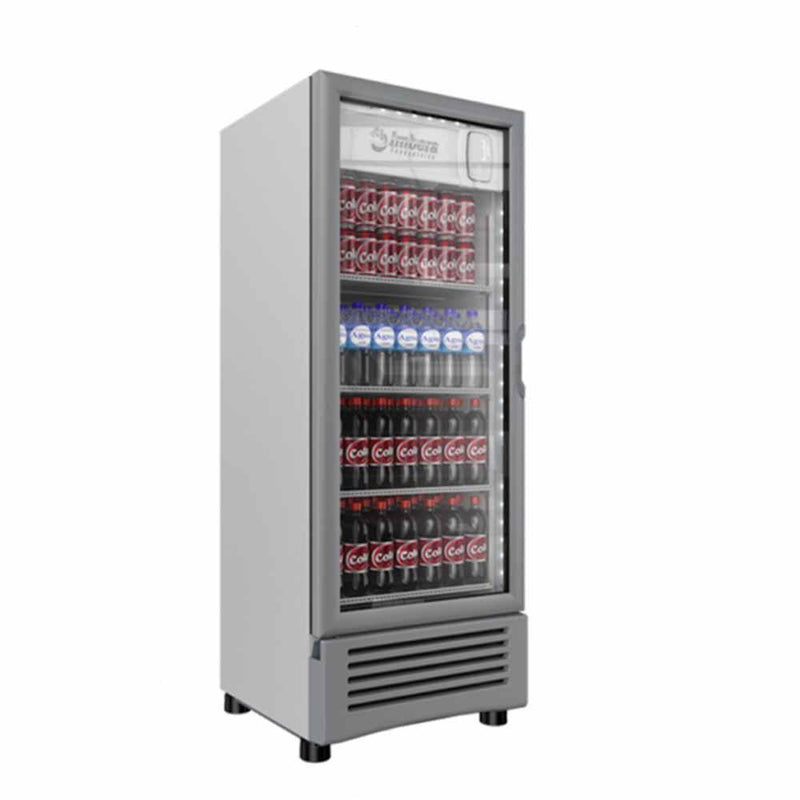 Imbera Vr12 1024229 Refrigerador Vertical 1 Puerta Cristal Luz Led 115V. 1/4 HP Envio por cobrar